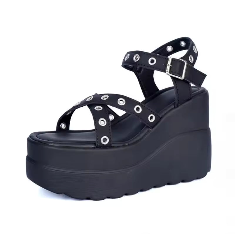 Goth Platform Sandals Womens