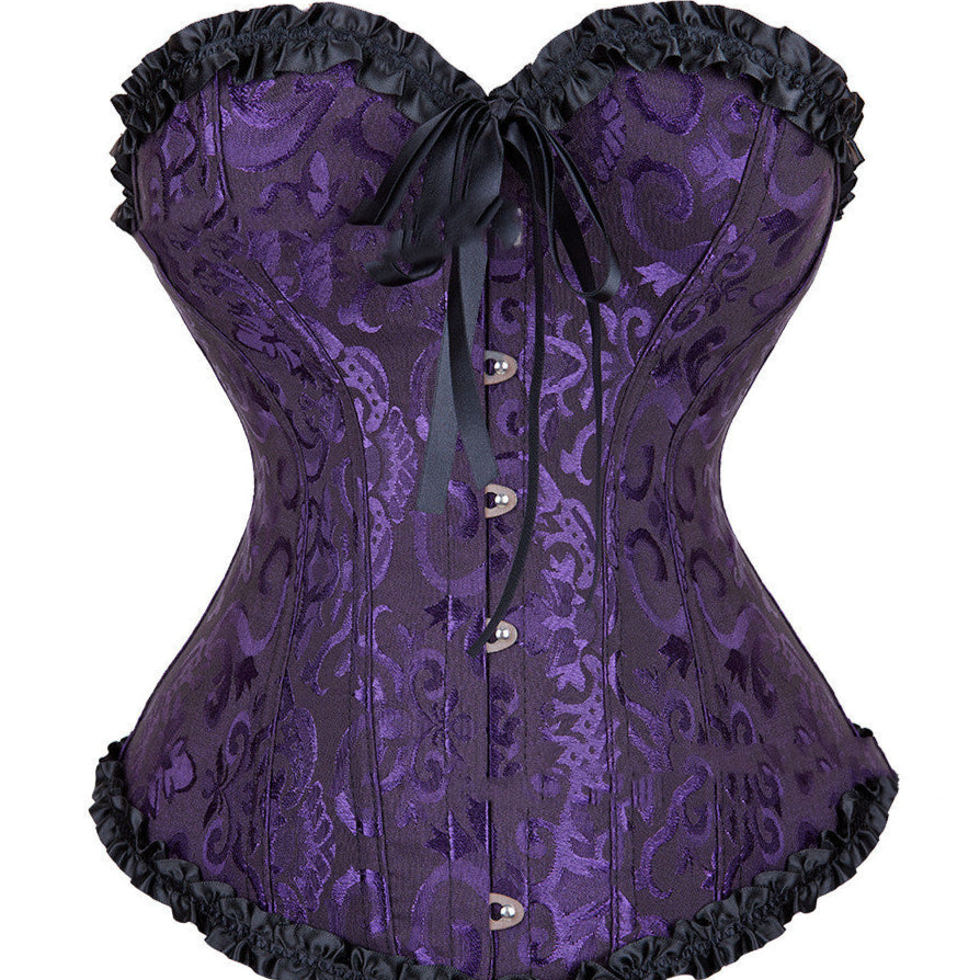 Goth Purple Corset Overbust top