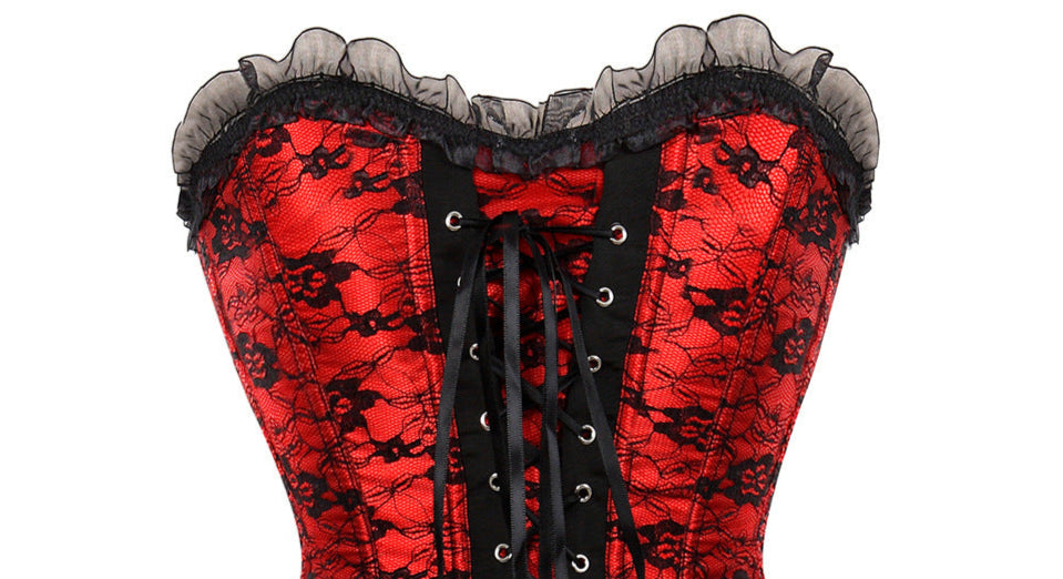 Goth Red Corset