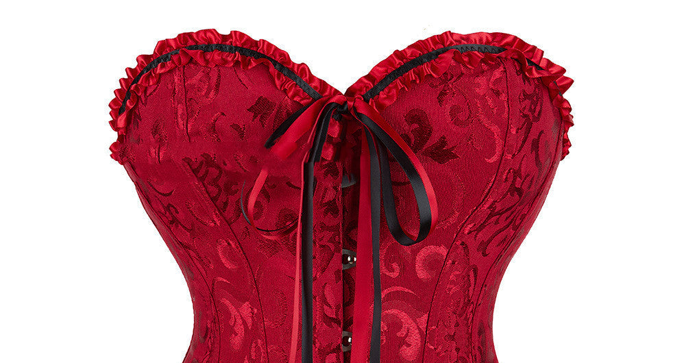 Goth Red Corset Overbust top