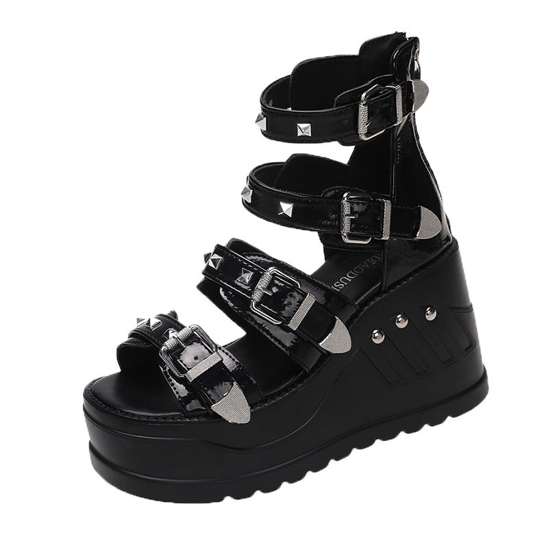 Goth Platform Sandals Womens