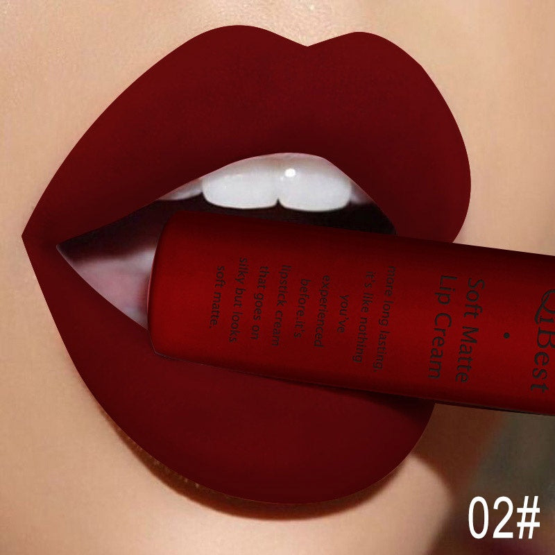 Goth oasis Goth Deep Red Lipstick Qibest Matte
