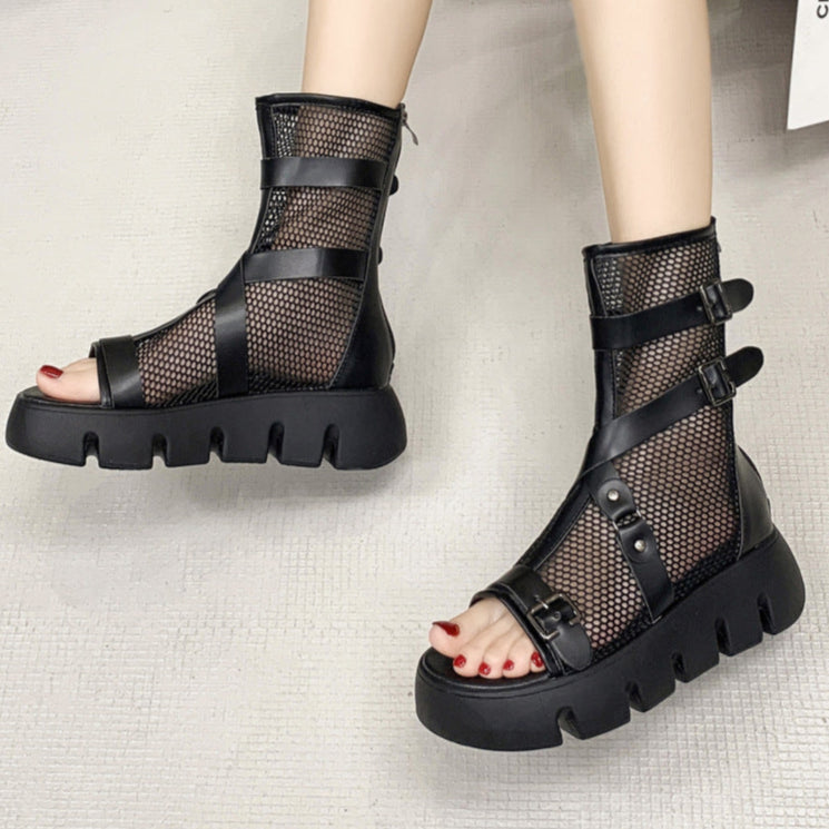 Gothic Ankle Boot Sandals