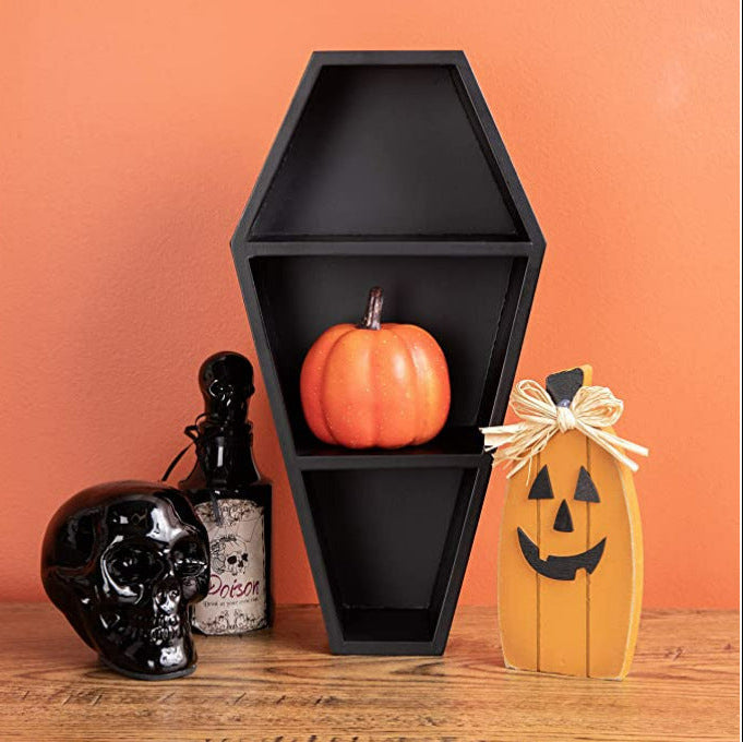 Gothic Coffin wall Bookshelf