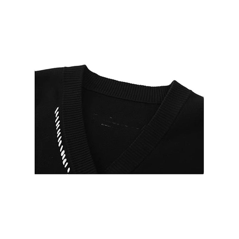 Gothic Oversized Cross Cardigan Black