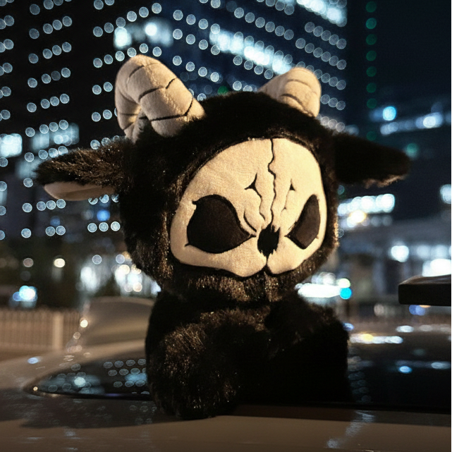 Gothic Demon Goat Death Plushie