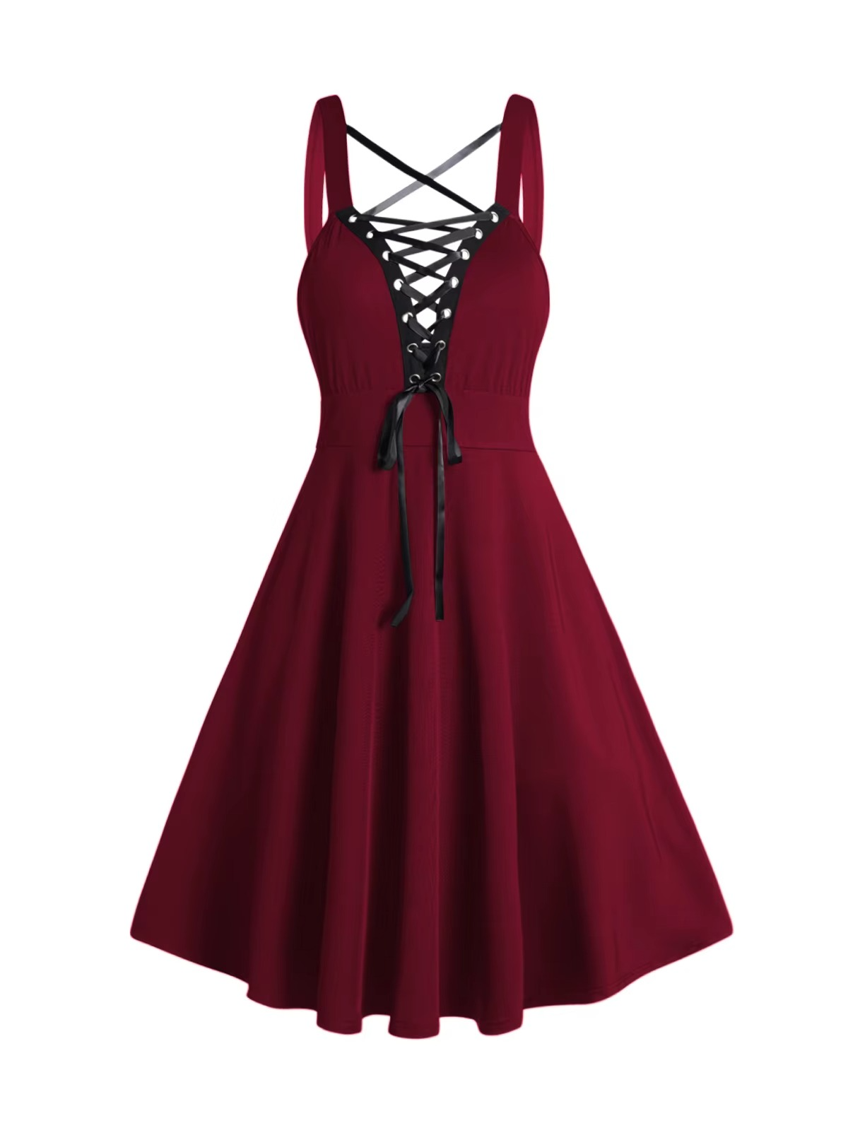 Goth Dress Red Color