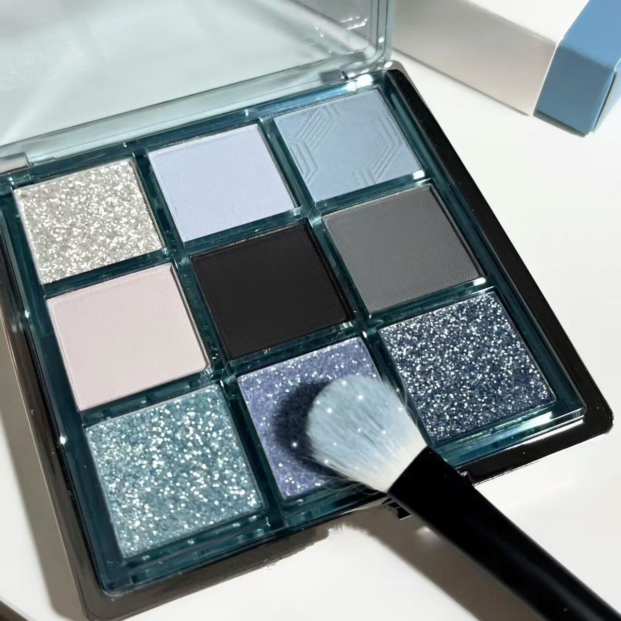 Gothic Eyeshadow Palette Blue Gray Black
