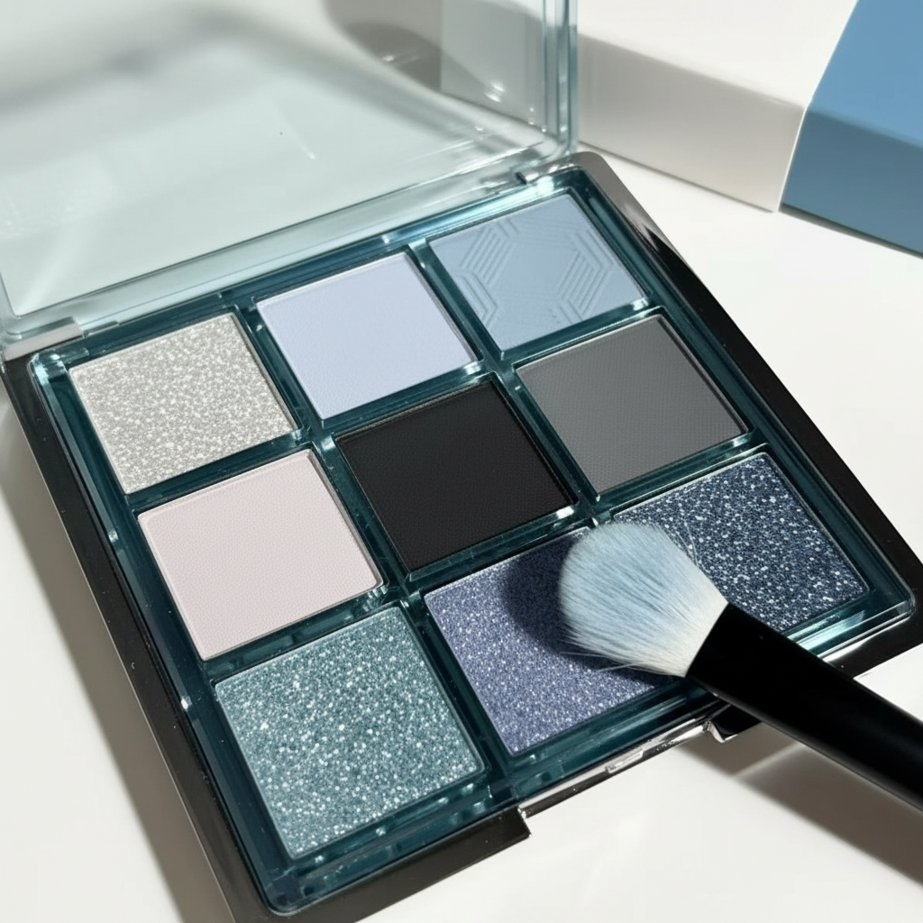 Gothic Eyeshadow Palette Blue Gray Black