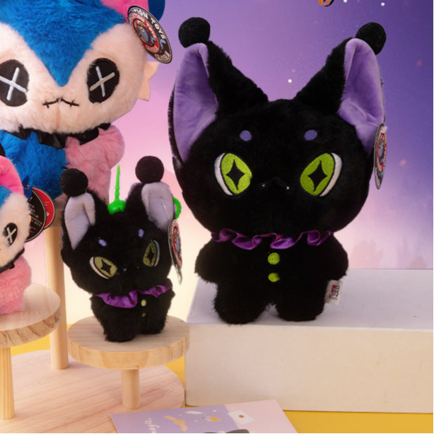 cute Gothic Lynx Plush Animal Joker Design