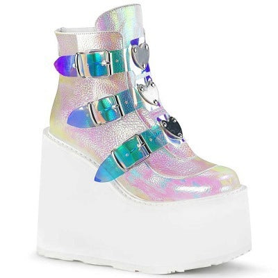 Goth Purple Platform Boots