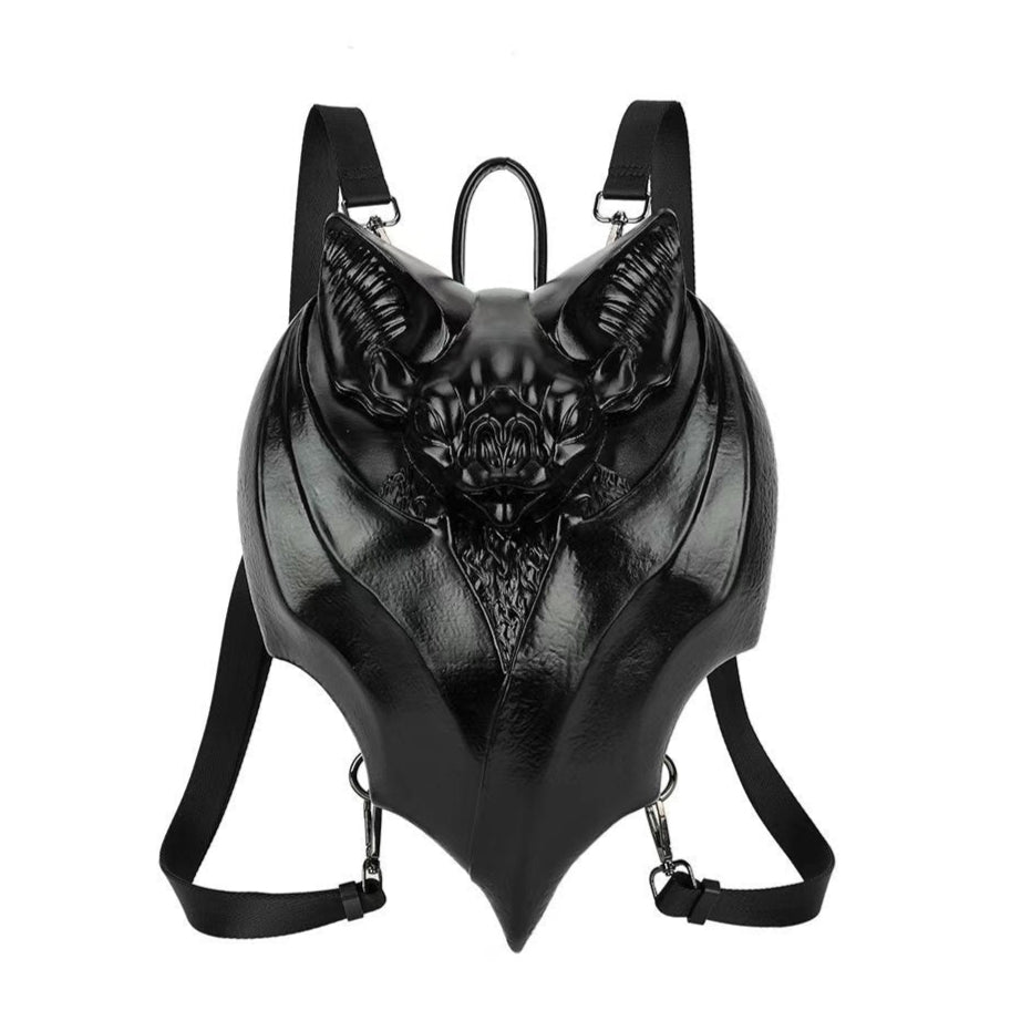 Gothic Realistic Black Bat backpack Shaped Bag