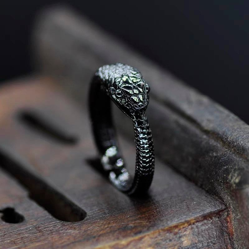 Black Gothic Snake Ring