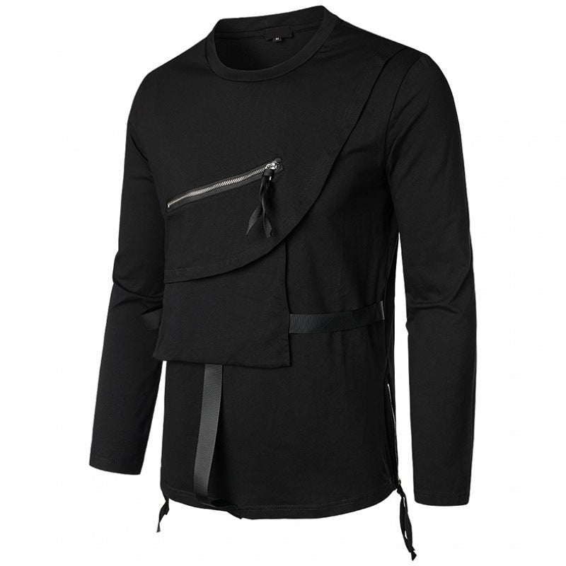 black Gothic Top for Men - Long Sleeved