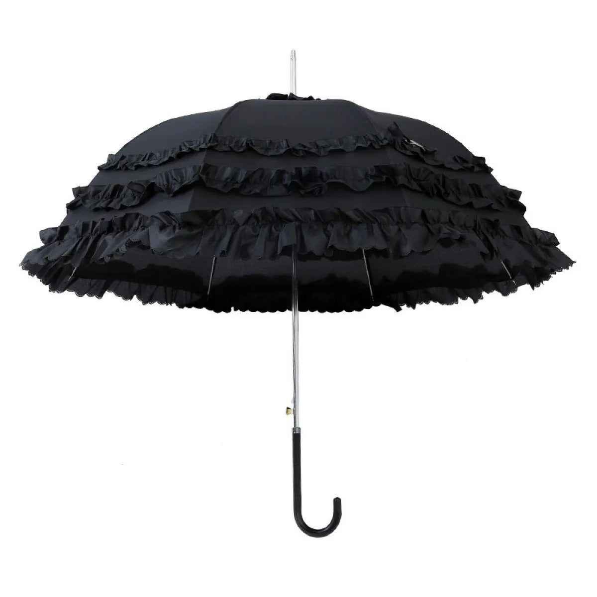 Lace Gothic Umbrella Black