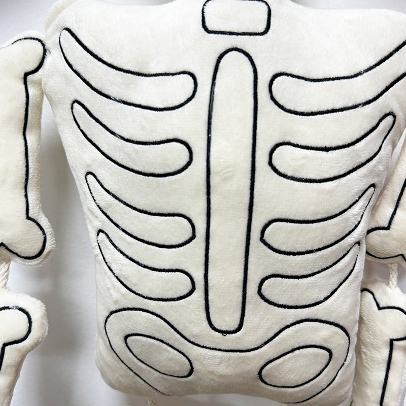 Gothic White Skeleton Plushie white