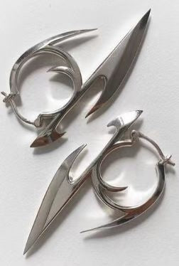 Gothic Metal Spiky Earrings