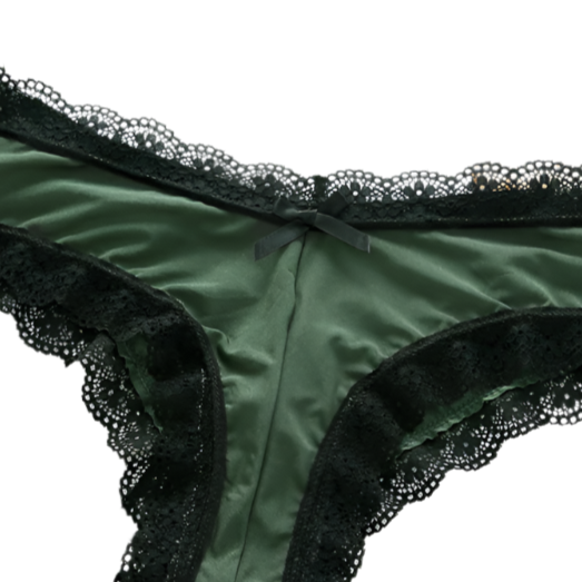 Green Black Gothic Panties