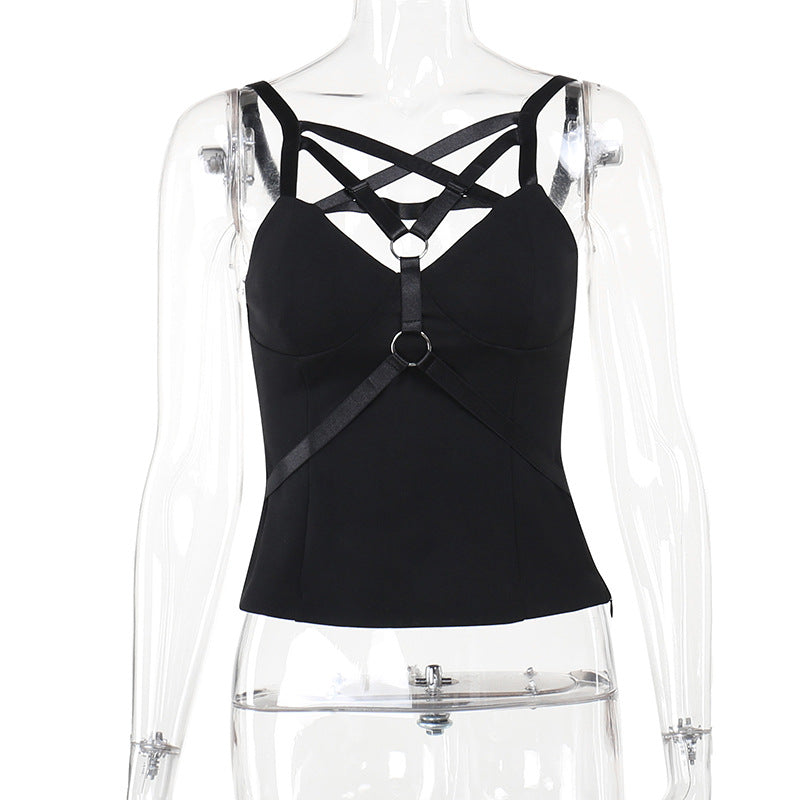 Harness Pentagram Tank Top Women