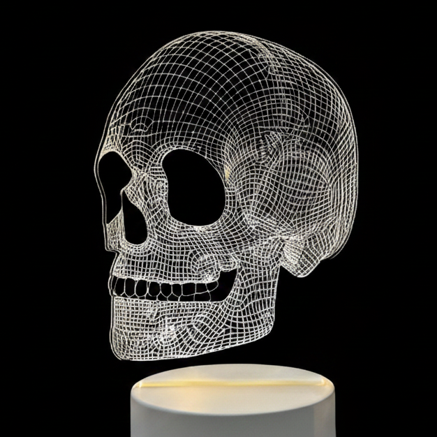 Human Skull 3D Light