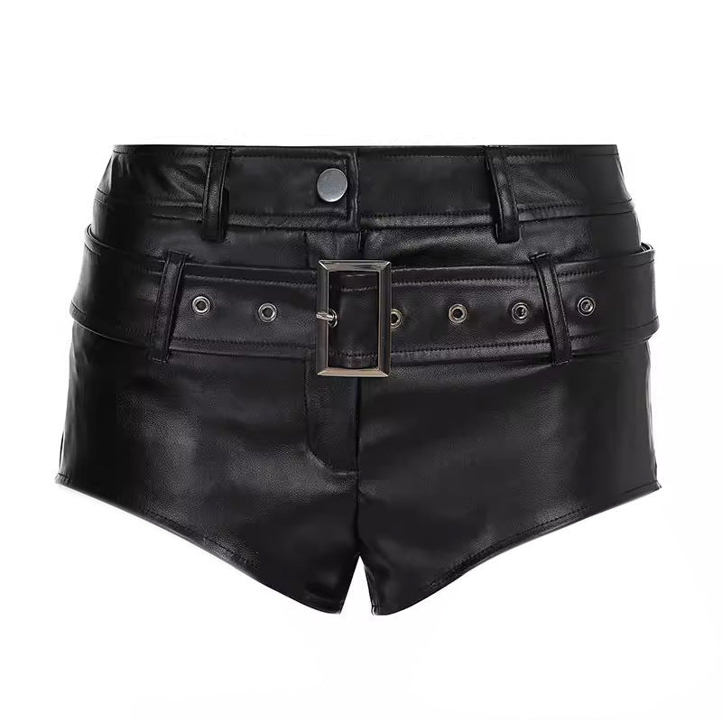 Low Rise Gothic Shorts black