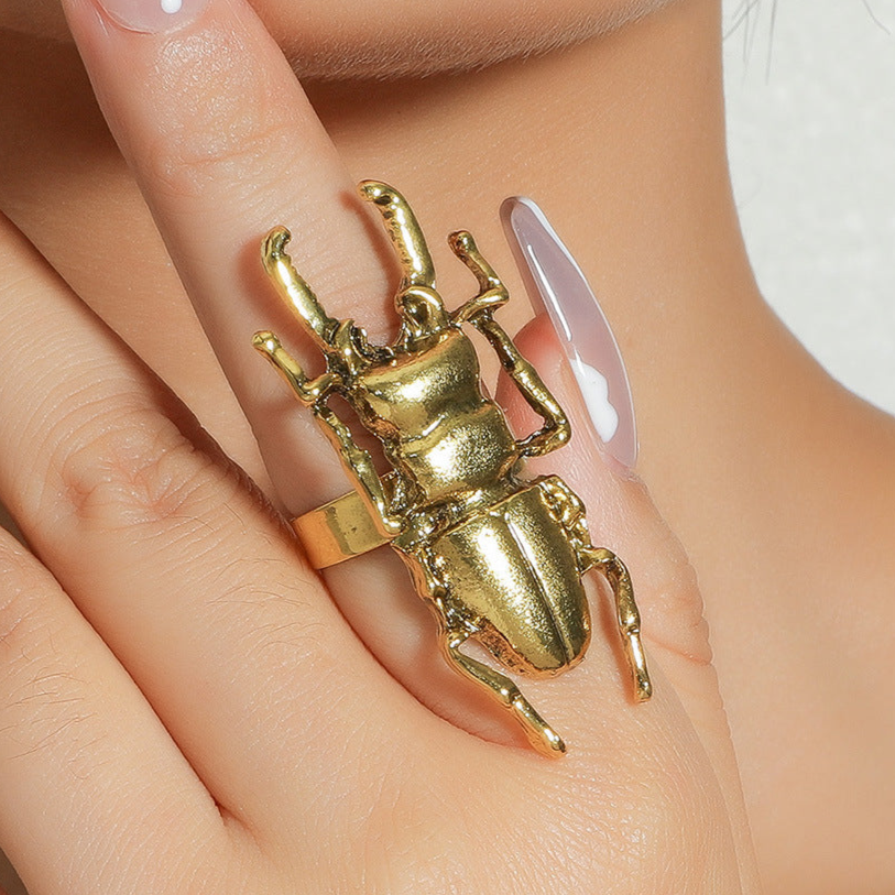 Metal Beetle Ring