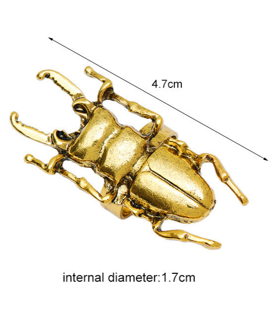 Metal Beetle Ring unique