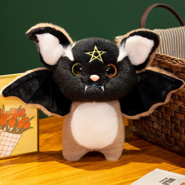 Pentagram Goth Bat Plushie Animal