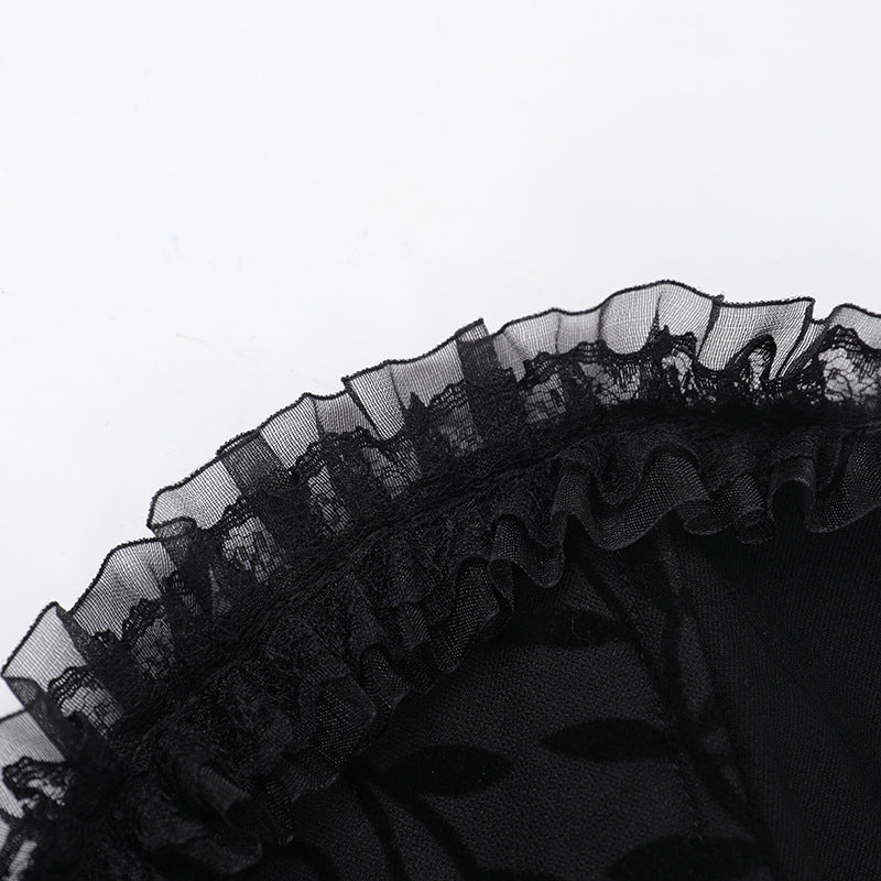 Puffy Black Prom Goth Dress