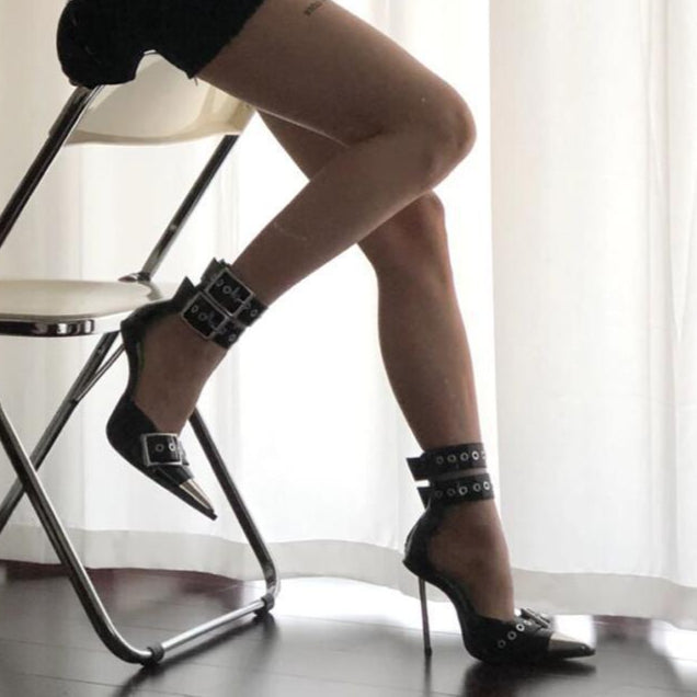 Punk Heels Stiletto Pointed Toe