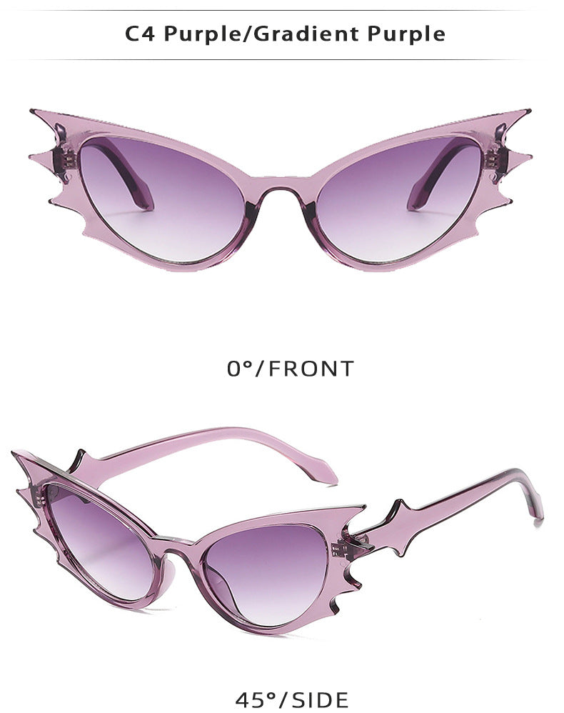 Purple Goth Sunglasses Womens