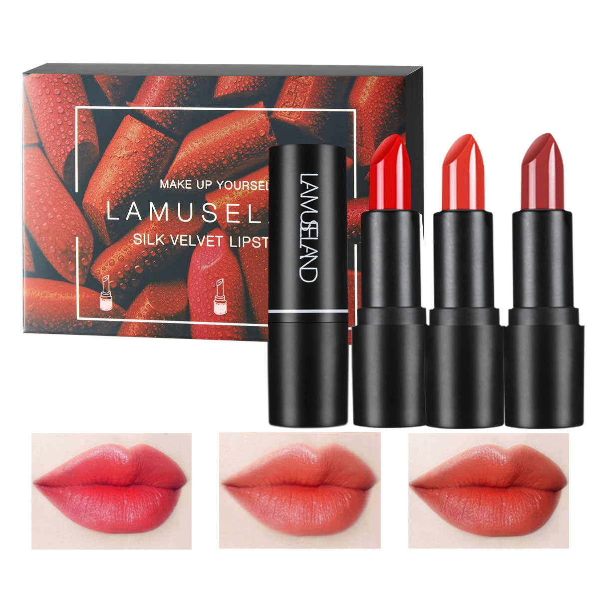 Red Goth Glossy Lipstick