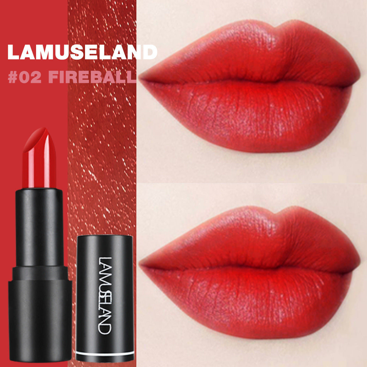 Red Goth Glossy Lipstick