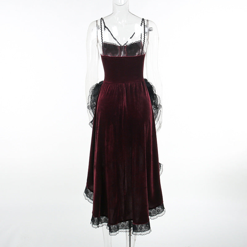 Red Gothic Prom Dress graduation