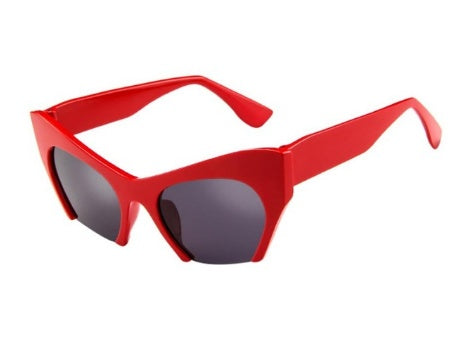 Red Vintage Gothic Sunglasses Cat Eye