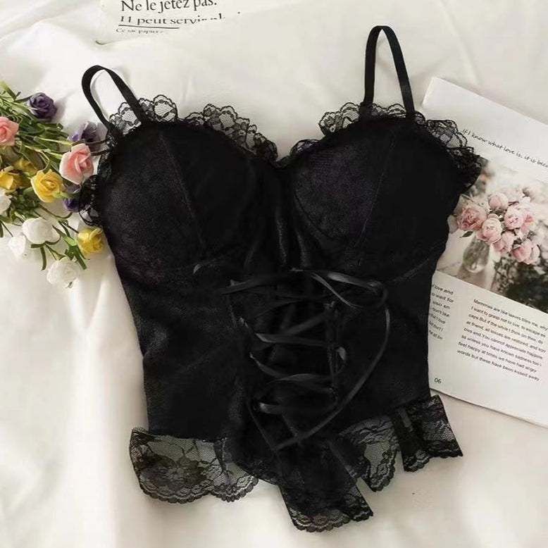 Sexy Gothic Lingerie Bra Top