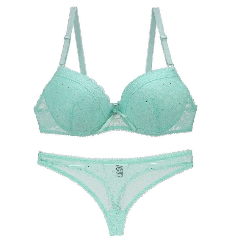 Sexy Push Up Bra and Thong Set