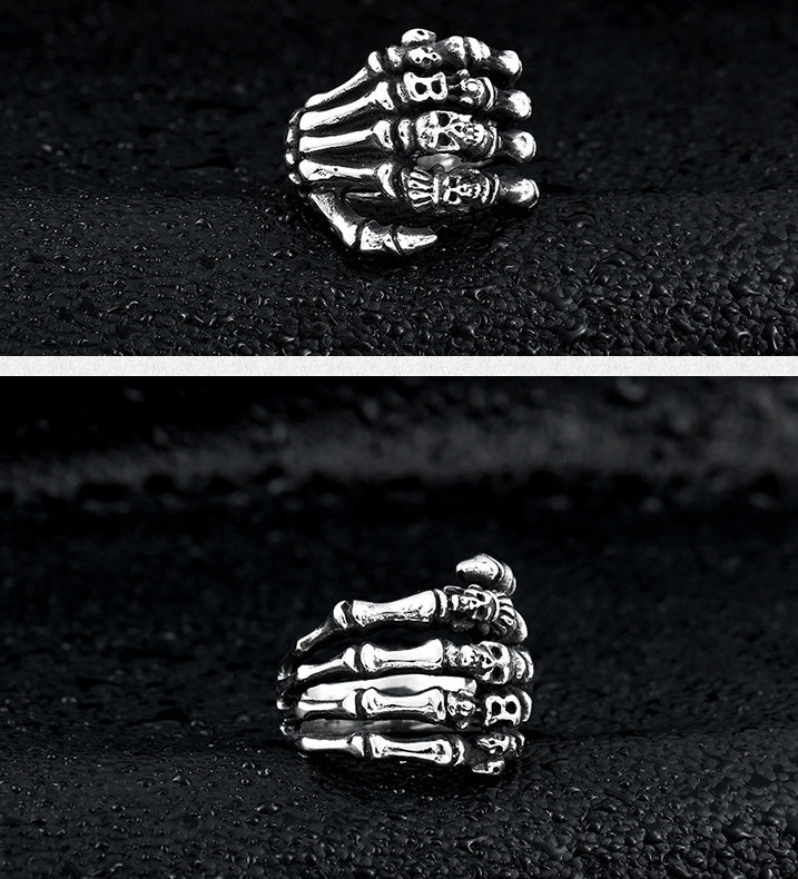 Skeleton Hand Ring