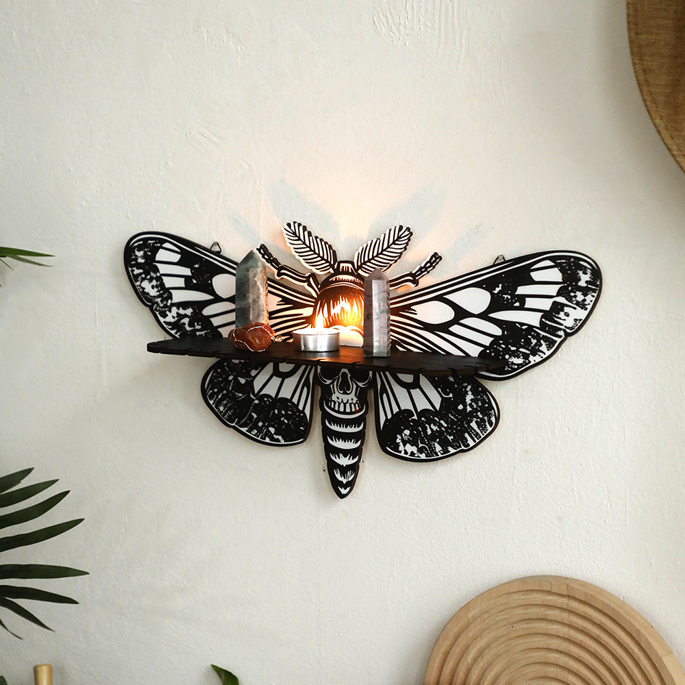 Skull Moth Wall shelf