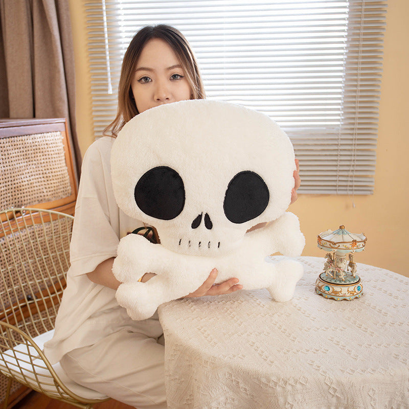 Skull Pillow Plush Toy and crossBones plushie toy