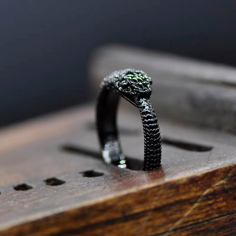 Black Gothic Snake Ring