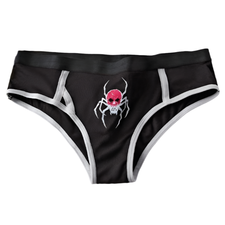 Spider Monster Panties Gothic Womens