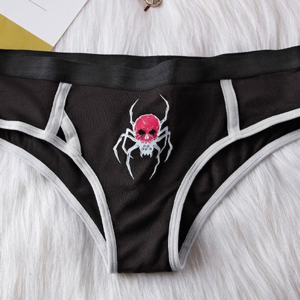 Spider Monster Panties Gothic Womens alt