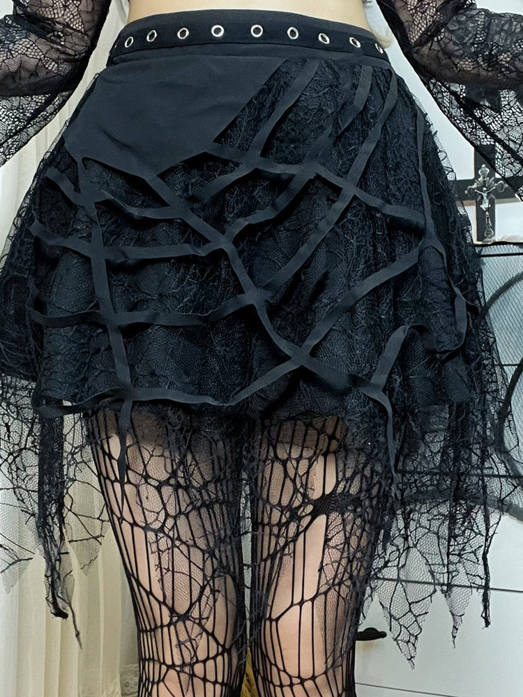 short Spider Web Skirt
