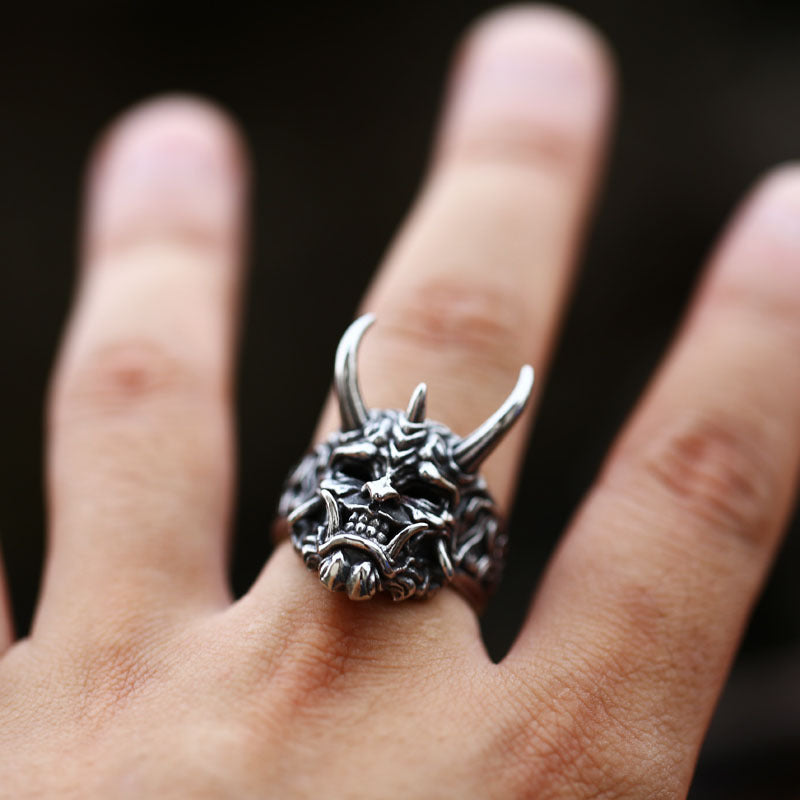 Stainless Steel Oni  Ring