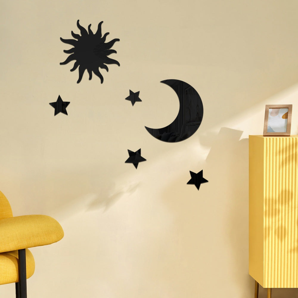 Star Moon Wall Decal Set Mirrors