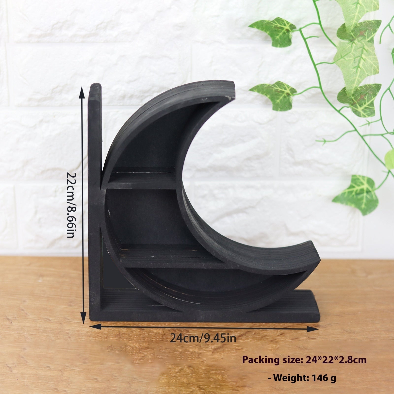 Black Moon Book Stand Crystal Display