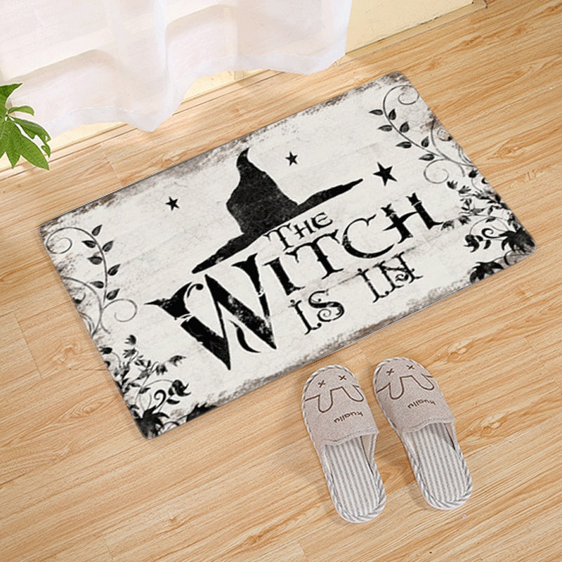 witch hat "The Witch Is In" Bathroom Mat 