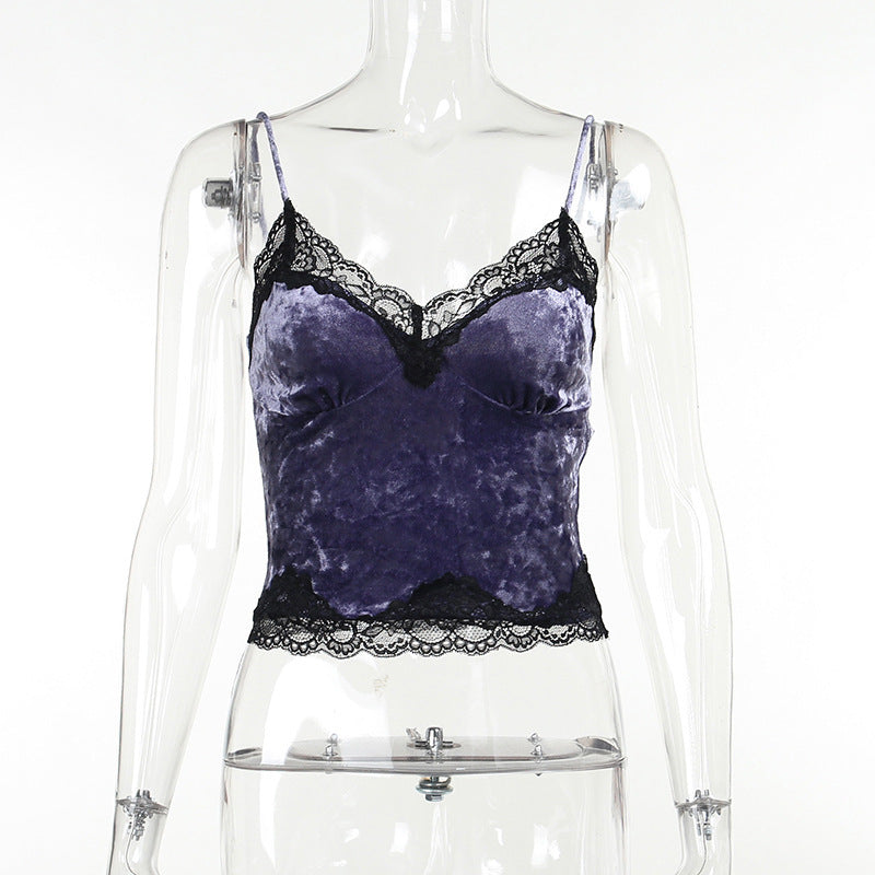 Velour Gothic Purple tank Top