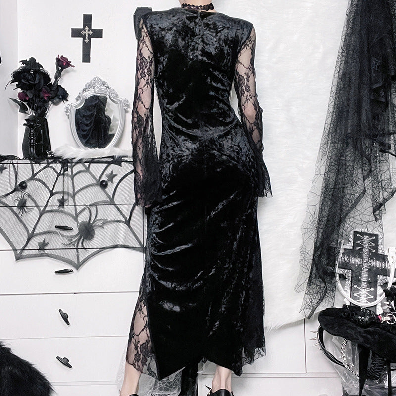 Velvet Gothic Dress black